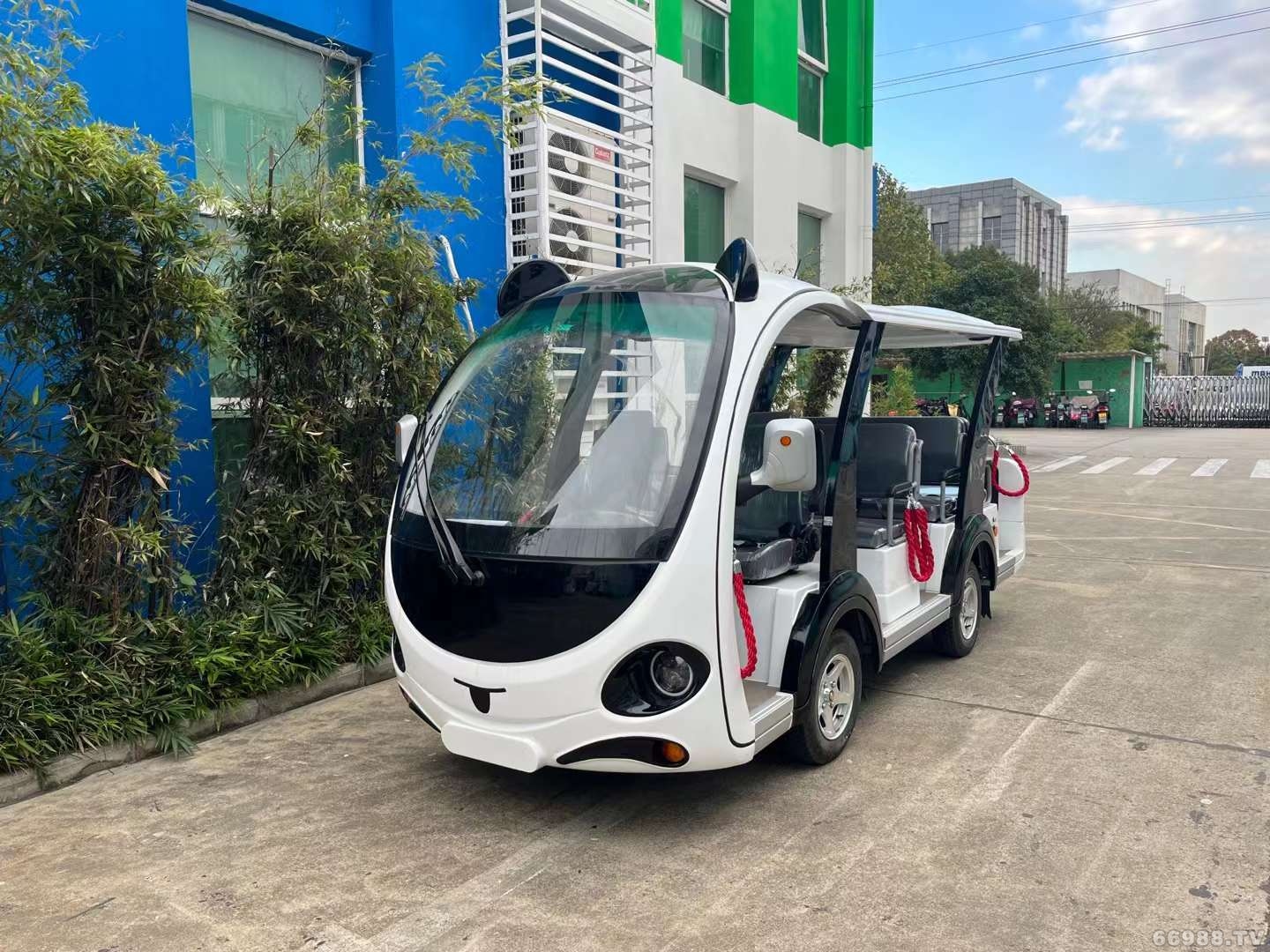 卡通型電動熊貓觀光車